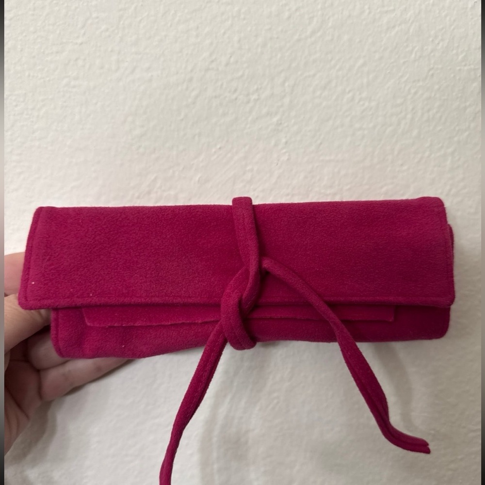 Judith Leiber Pink Jewelry Roll